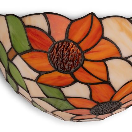 Brilagi - Tiffany glas-in-lood wandlamp SUNFLOWER 1xE14/40W/230V