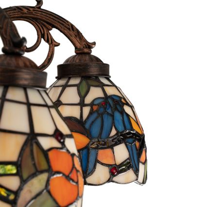 Brilagi - Tiffany-glas plafondlamp JUNGLE 6xE27/60W/230V Ø 60 cm