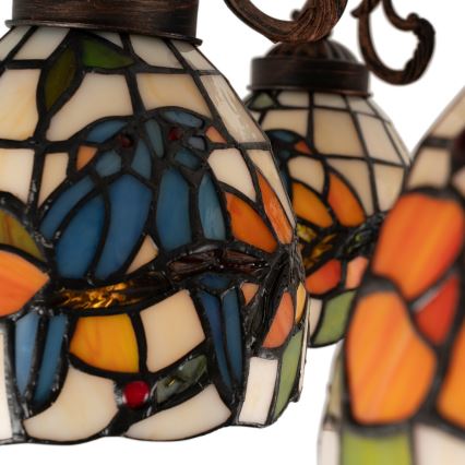 Brilagi - Tiffany-glas plafondlamp JUNGLE 6xE27/60W/230V Ø 60 cm