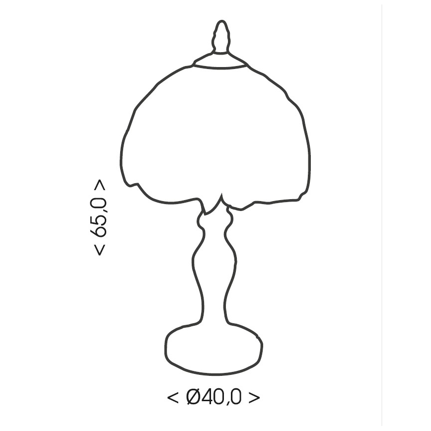 Brilagi - Tiffany-glas tafellamp SUNFLOWER 1xE27/60W/230V
