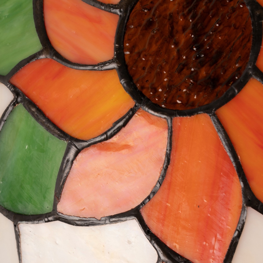 Brilagi - Tiffany-glas tafellamp SUNFLOWER 1xE27/60W/230V