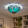 BRILAGI - Tiffany met glas-in-lood plafondlamp CORAL 2xE27/60W/230V Ø 40 cm