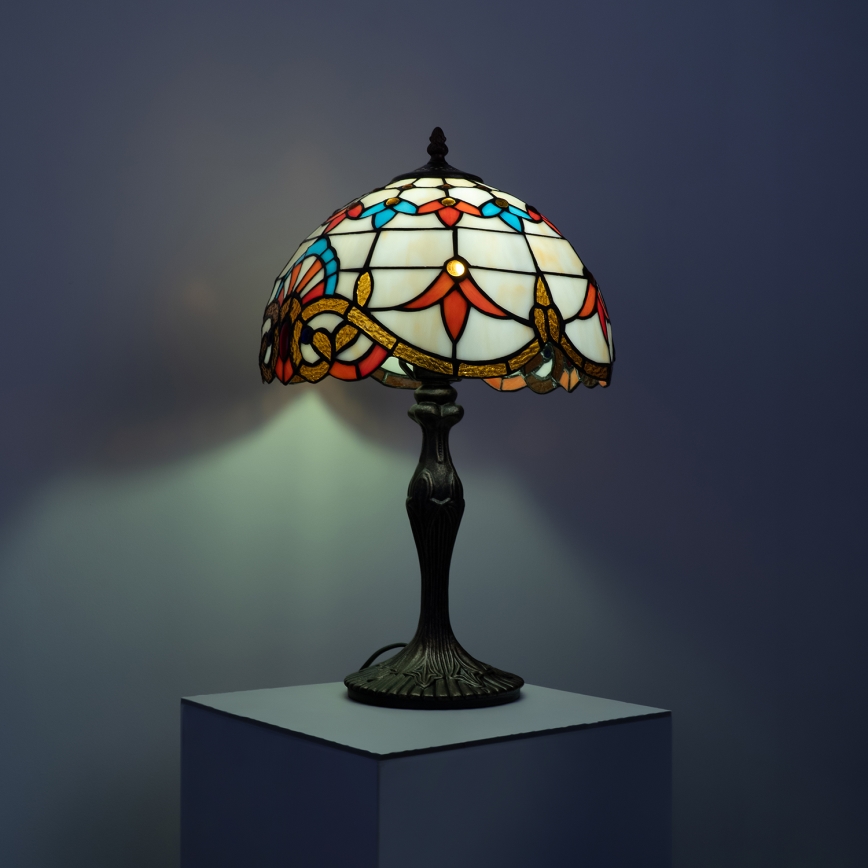 Brilagi - Tiffany-stijl glas-in-lood tafellamp MIRABELLA 1xE27/60W/230V