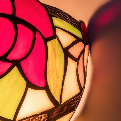 Brilagi - Tiffany-stijl glas-in-lood wandlamp GARLAN 1xE14/40W/230V