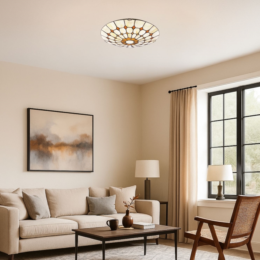 Brilagi - Tiffany-stijl plafondlamp DORAN 2xE27/60W/230V