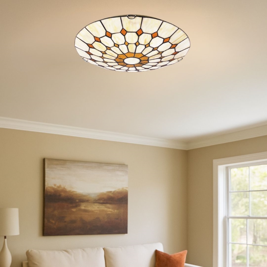 Brilagi - Tiffany-stijl plafondlamp DORAN 2xE27/60W/230V