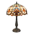 Brilagi - Tiffany-tafellamp in glas-in-lood MIRABELLA 2xE27/60W/230V