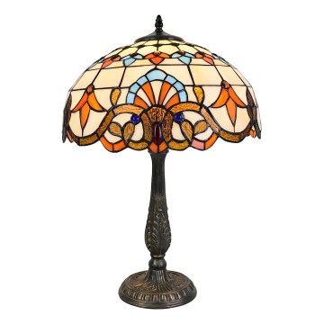 Brilagi - Tiffany-tafellamp in glas-in-lood MIRABELLA 2xE27/60W/230V