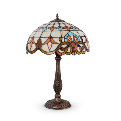 Brilagi - Tiffany-tafellamp in glas-in-lood MIRABELLA 2xE27/60W/230V