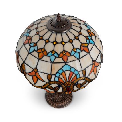 Brilagi - Tiffany-tafellamp in glas-in-lood MIRABELLA 2xE27/60W/230V