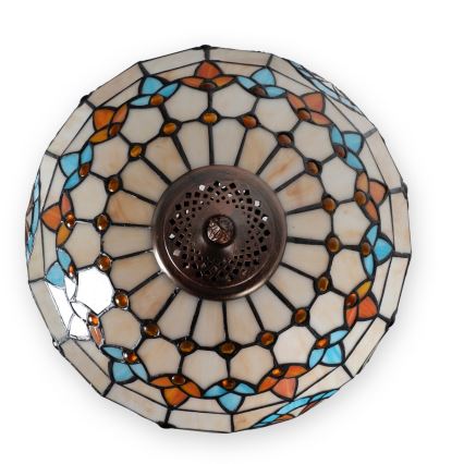 Brilagi - Tiffany-tafellamp in glas-in-lood MIRABELLA 2xE27/60W/230V