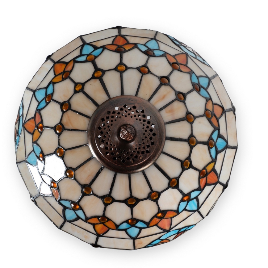 Brilagi - Tiffany-tafellamp in glas-in-lood MIRABELLA 2xE27/60W/230V