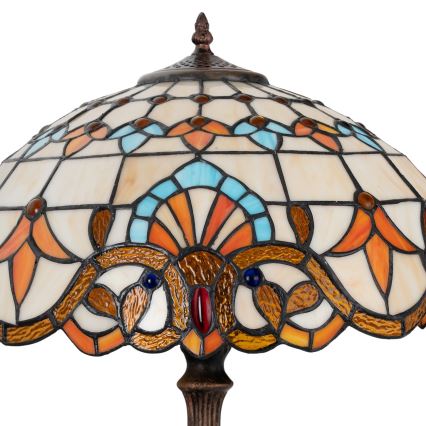Brilagi - Tiffany-tafellamp in glas-in-lood MIRABELLA 2xE27/60W/230V