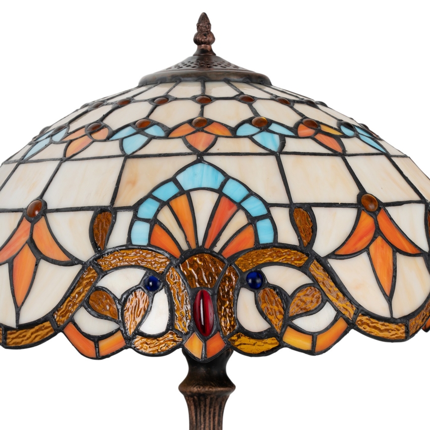 Brilagi - Tiffany-tafellamp in glas-in-lood MIRABELLA 2xE27/60W/230V