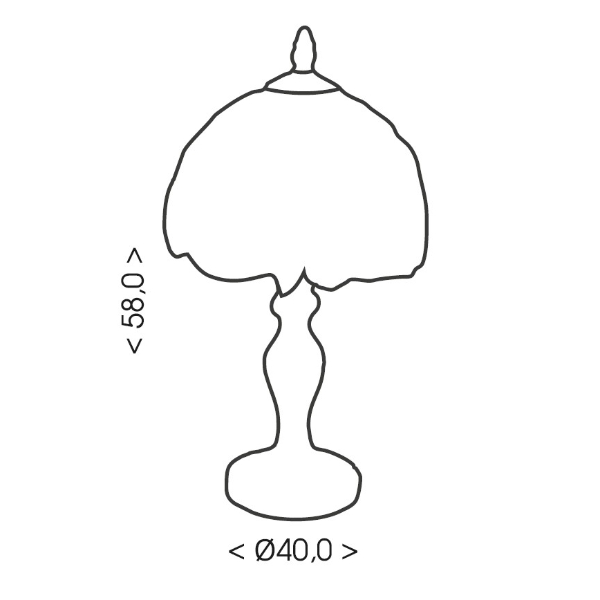 Brilagi - Tiffany-tafellamp JUNGLE 2xE27/60W/230V