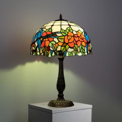 Brilagi - Tiffany-tafellamp JUNGLE 2xE27/60W/230V