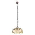 Brilagi - Tiffany-vitraal hanglamp aan ketting DORAN 2xE27/60W/230V