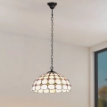 Brilagi - Tiffany-vitraal hanglamp aan ketting DORAN 2xE27/60W/230V