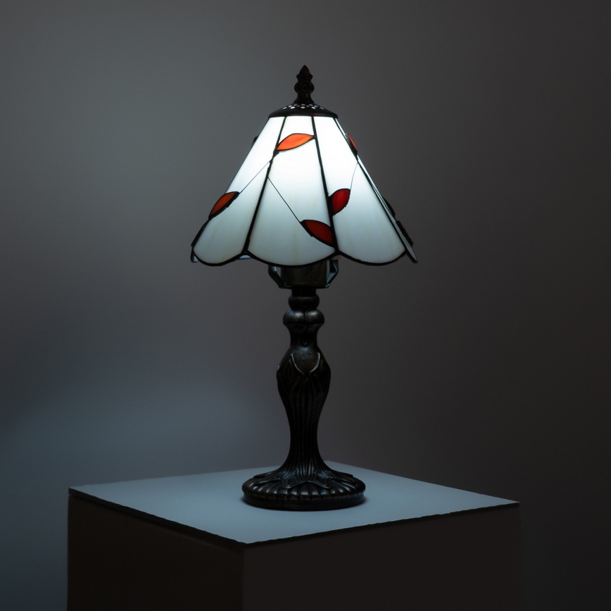 Brilagi - Tiffany-vitraal tafellamp FOLIA 1xE27/60W/230V