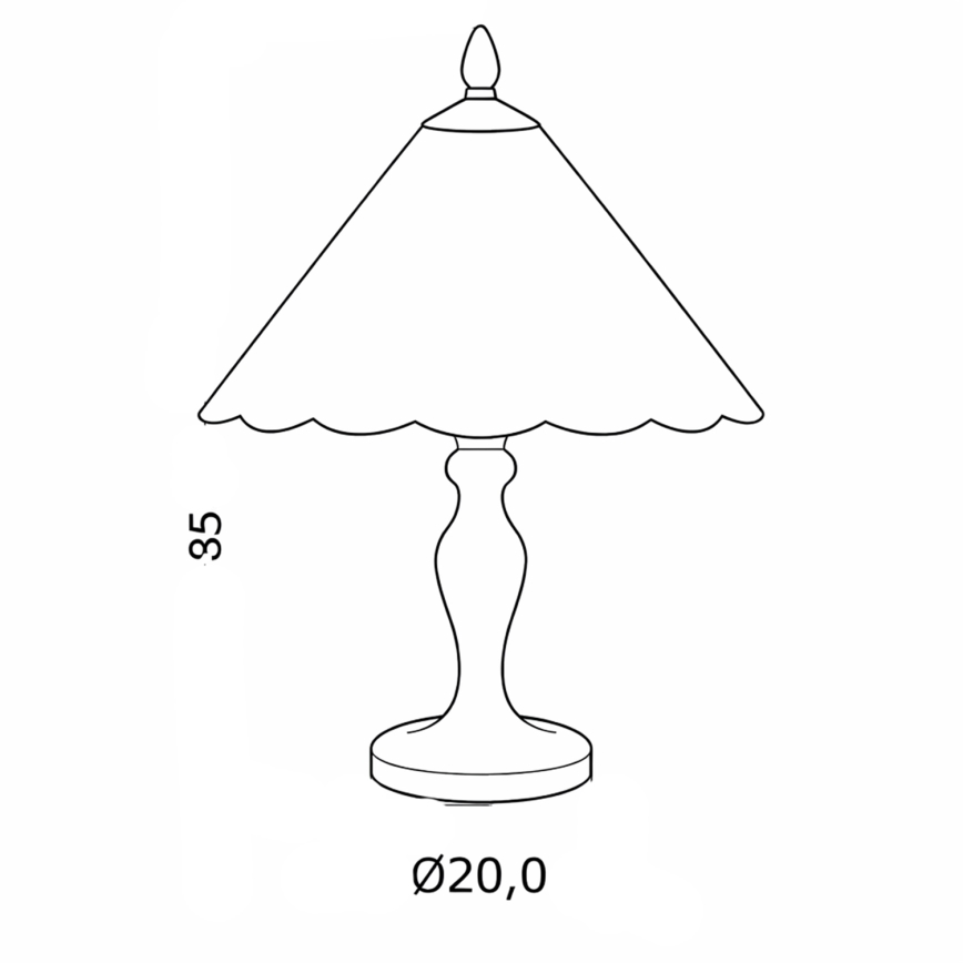 Brilagi - Tiffany-vitraal tafellamp FOLIA 1xE27/60W/230V