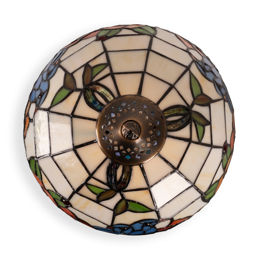 Brilagi - Tiffany-vitraal tafellamp JUNGLE 1xE27/60W/230V + 1xE14/40W