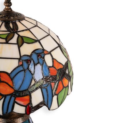 Brilagi - Tiffany-vitraal tafellamp JUNGLE 1xE27/60W/230V + 1xE14/40W
