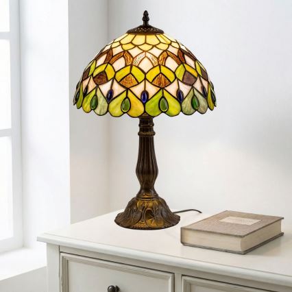 Brilagi - Tiffany-vitraal tafellamp MARGARET 1xE27/40W/230V