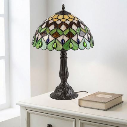 Brilagi - Tiffany-vitraal tafellamp MARGARET 1xE27/40W/230V