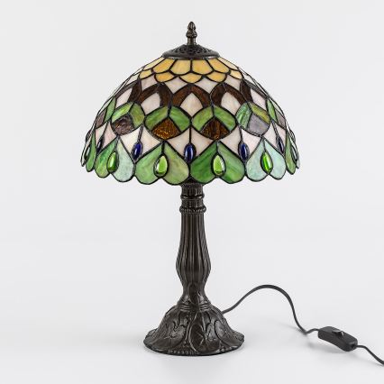 Brilagi - Tiffany-vitraal tafellamp MARGARET 1xE27/40W/230V