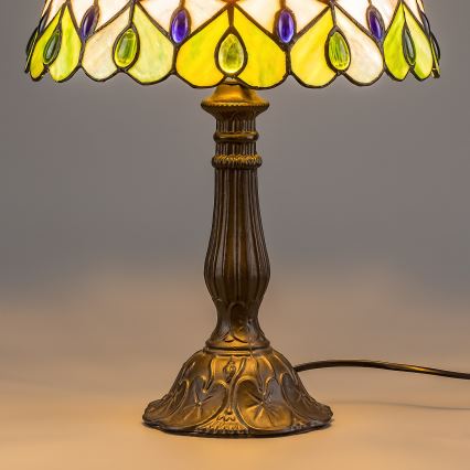 Brilagi - Tiffany-vitraal tafellamp MARGARET 1xE27/40W/230V