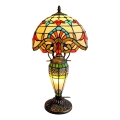 Brilagi - Tiffany-vitraal tafellamp MIRABELLA 1xE27/60W/230V + 1xE14/40W