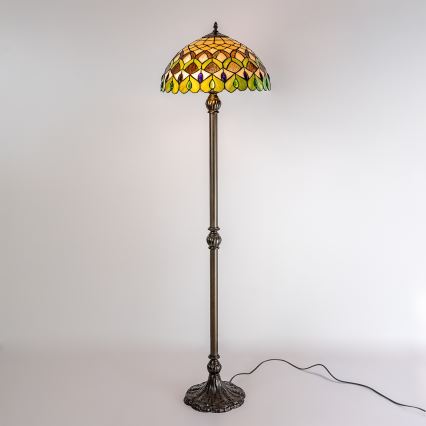 Brilagi - Tiffany-vitraal vloerlamp MARGARET 2xE27/60W/230V