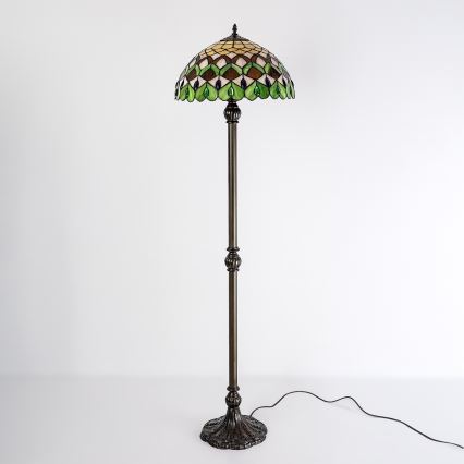 Brilagi - Tiffany-vitraal vloerlamp MARGARET 2xE27/60W/230V