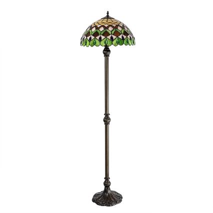 Brilagi - Tiffany-vitraal vloerlamp MARGARET 2xE27/60W/230V