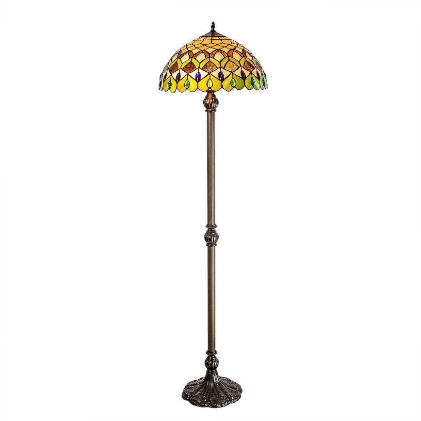 Brilagi - Tiffany-vitraal vloerlamp MARGARET 2xE27/60W/230V