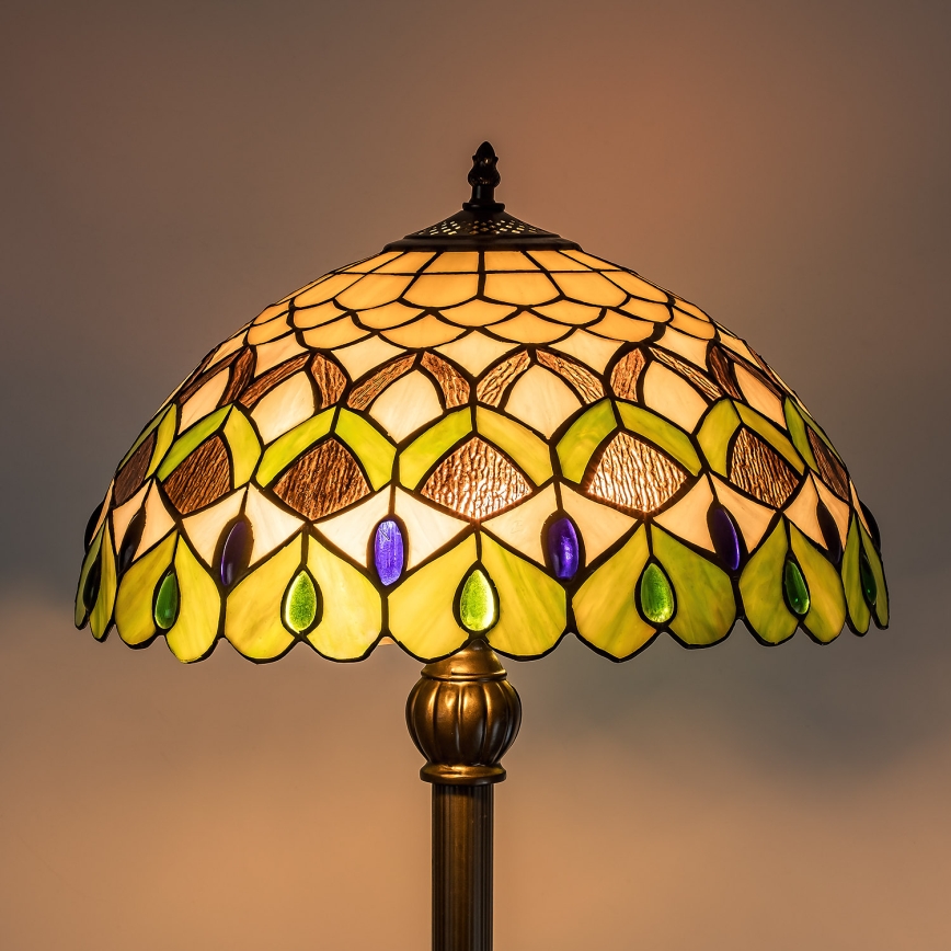 Brilagi - Tiffany-vitraal vloerlamp MARGARET 2xE27/60W/230V