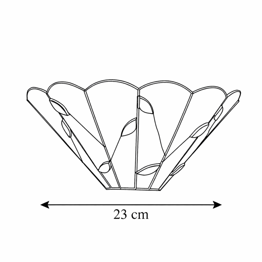 Brilagi - Tiffany-vitraal wandlamp FOLIA 1xE14/40W/230V