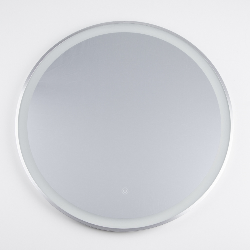 Brilagi - LED-badkamerspiegel TORINO LED/19W/230V Ø 60 cm zilver IP44 CRI 90 dimbaar + CCT