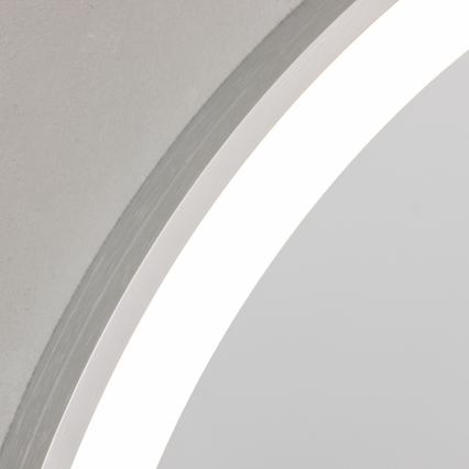 Brilagi - LED-badkamerspiegel TORINO LED/19W/230V Ø 60 cm zilver IP44 CRI 90 dimbaar + CCT
