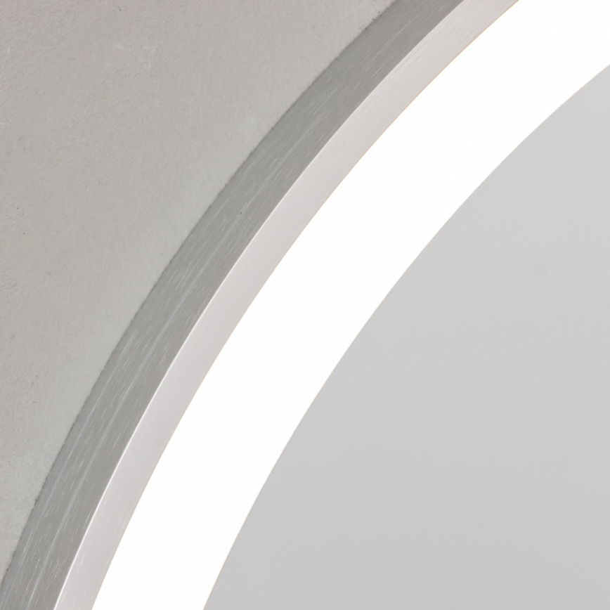 Brilagi - LED-badkamerspiegel TORINO LED/19W/230V Ø 60 cm zilver IP44 CRI 90 dimbaar + CCT