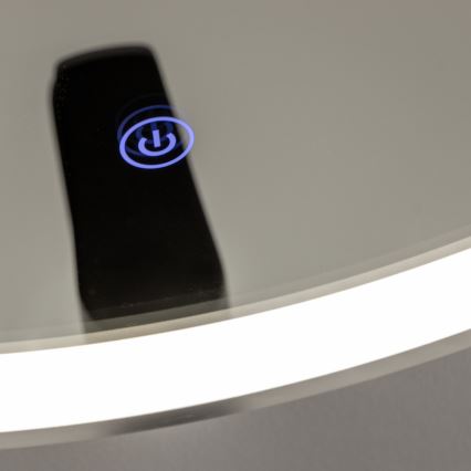 Brilagi - LED-badkamerspiegel TORINO LED/19W/230V Ø 60 cm zilver IP44 CRI 90 dimbaar + CCT