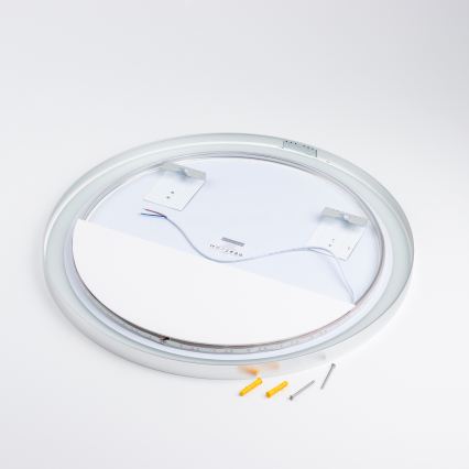 Brilagi - LED-badkamerspiegel TORINO LED/19W/230V Ø 60 cm zilver IP44 CRI 90 dimbaar + CCT