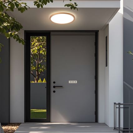 Brilagi - LED plafonnière voor badkamer ULTRA SLIM LED/24W/230V Ø 42 cm roségoud IP54