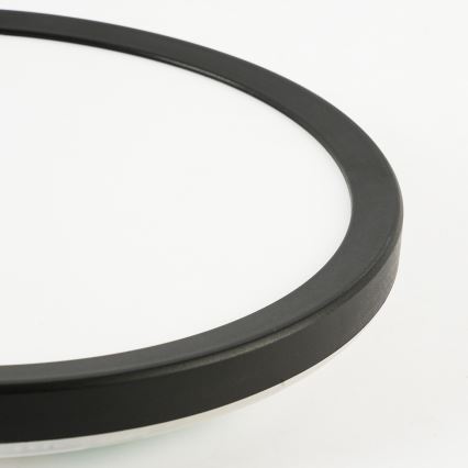 Brilagi - Dimbare LED-plafondlamp ULTRA SLIM LED/24W/230V 2700-6500K Ø 42 cm zwart + afstandsbediening