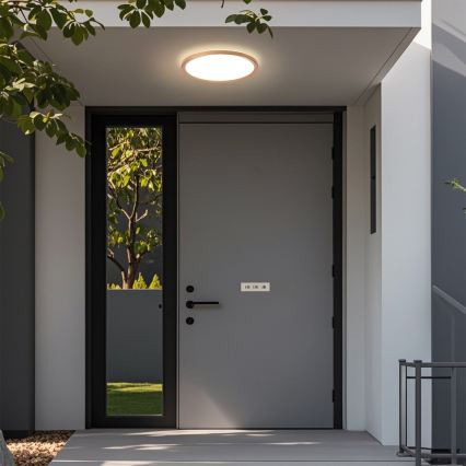 Brilagi - ULTRA SLIM LED-plafondlamp voor badkamer, 18W/230V, Ø 30 cm, roségoud, IP54