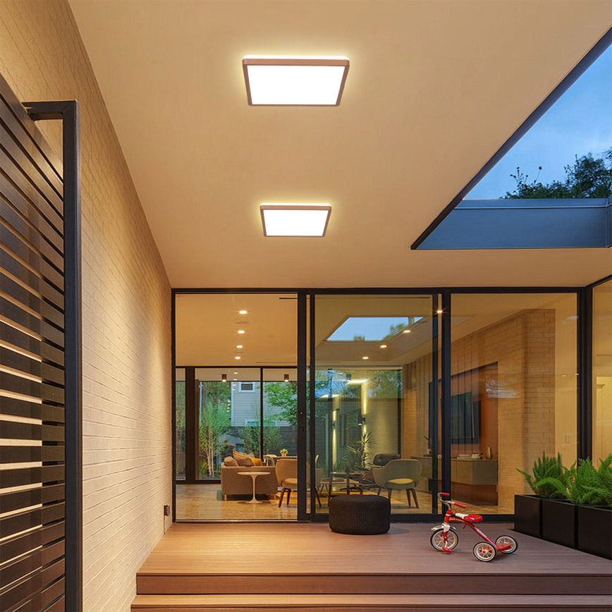 Brilagi - LED badkamerplafondlamp ULTRA SLIM LED/18W/230V 30x30 cm roségoud IP54