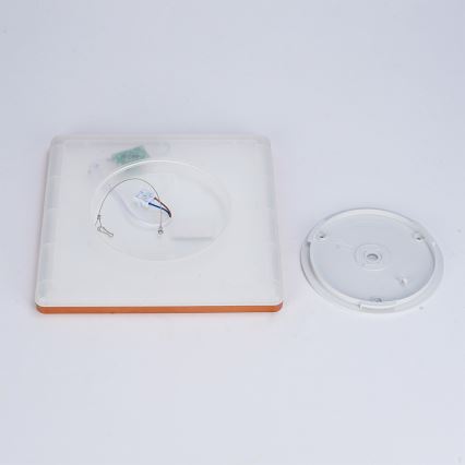 Brilagi - LED badkamerplafondlamp ULTRA SLIM LED/18W/230V 30x30 cm roségoud IP54