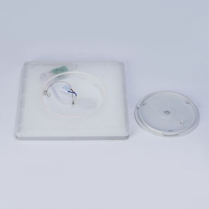 Brilagi - LED plafondlamp voor badkamer ULTRA SLIM LED/18W/230V 30x30 cm zilverkleurig IP54