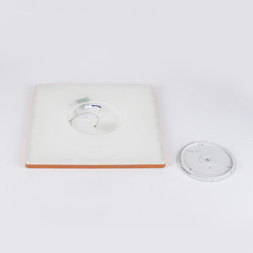 Brilagi - ULTRA SLIM LED plafondlamp voor badkamer 24W/230V 42x42 cm roségoud IP54