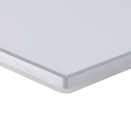 Brilagi - LED badkamerplafondlamp ULTRA SLIM LED/24W/230V 42x42 cm zilverkleurig IP54